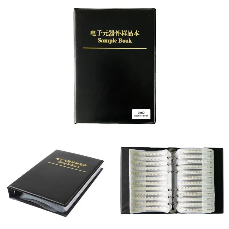 SMD Resistor Book Kit 0402 Size 1 Ohm to 1M Ohm ±1 Percent 170 Values 50pcs Each 0402 Sample Book