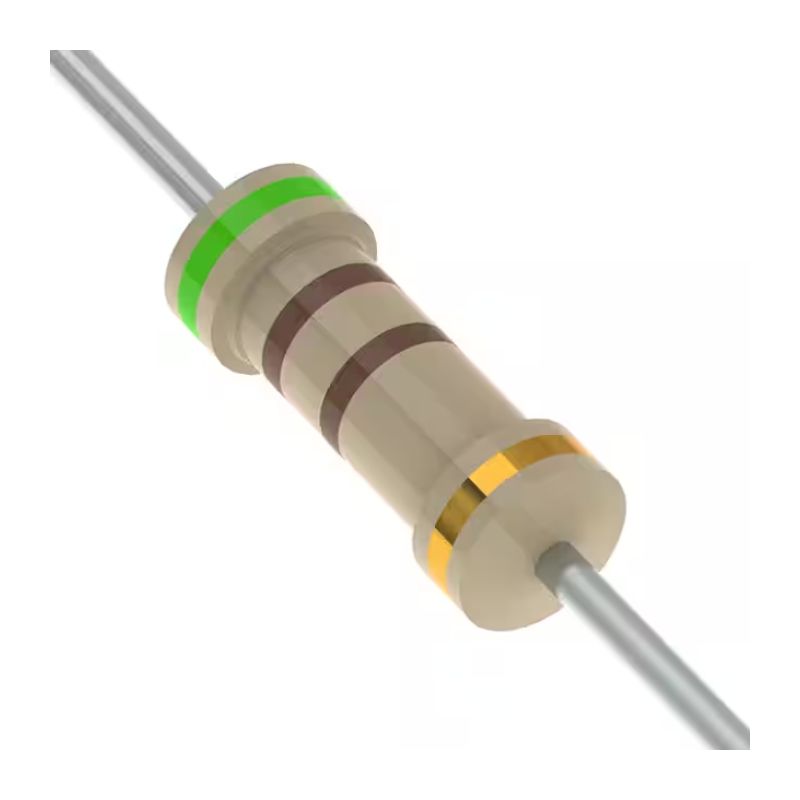 510 Ohm Resistor 1/4W ±5 Percent Carbon Film Axial Lead Through-Hole Flameproof