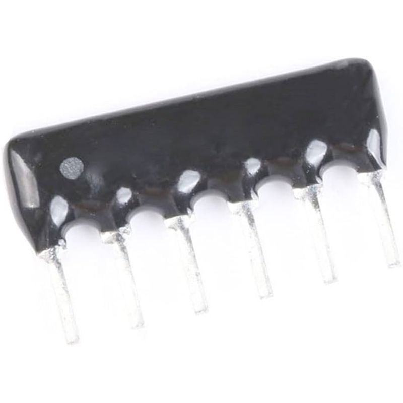 103J Resistor Network 10K Ohm 6 Pin Through-Hole SIP Package Isolated ±5 Percent