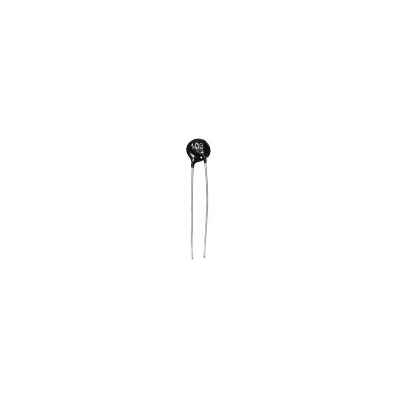PTC103, Thermistor, 10K Ohm, Through Hole, Radial Type, ±20% Tolerance