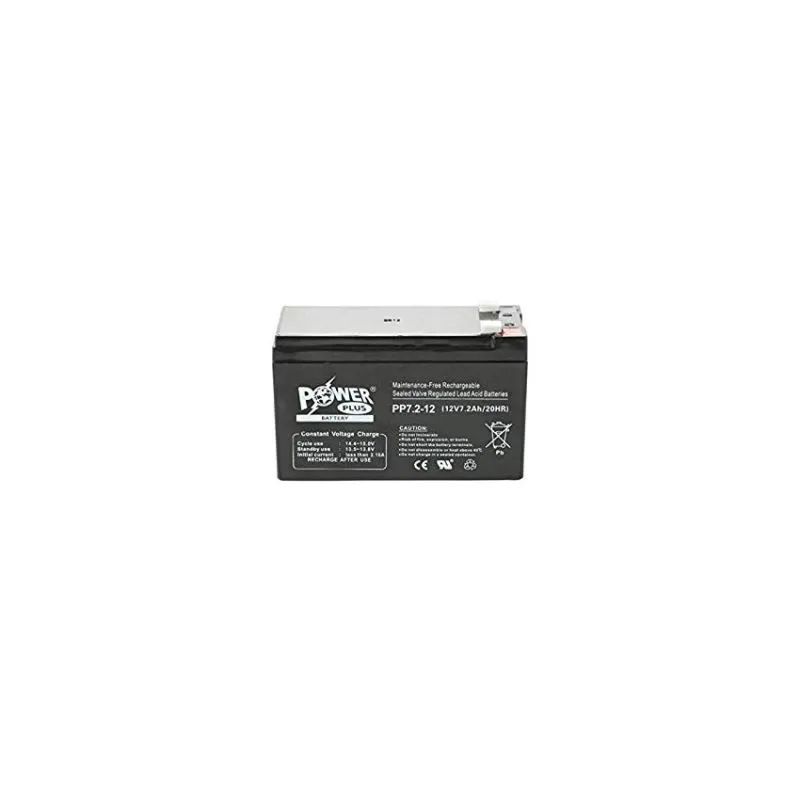 PP7.2-12 - Power Plus, 7.2Ah, 12V, Lead-Acid Battery