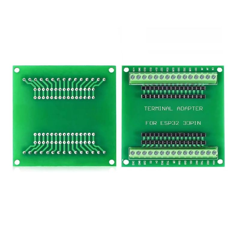 ESP32 30-Pin Terminal Adapter Board with Screw Terminals – GPIO Breakout Expansion Module