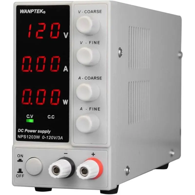 NPS1203W DC Power Supply 0 to 120V 3A Adjustable Digital Bench Supply