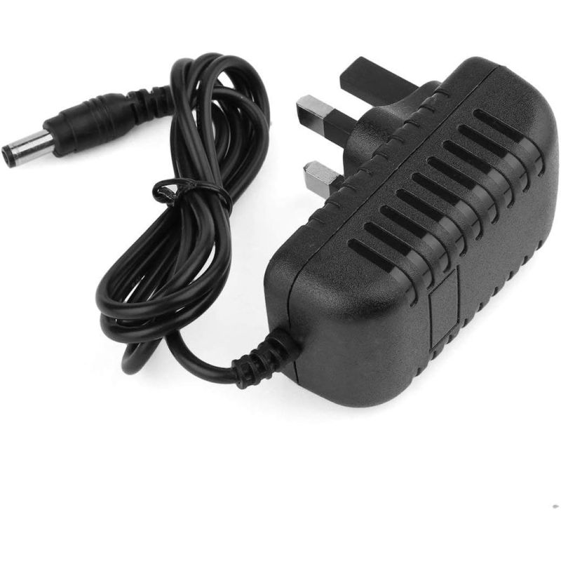 Power Adapter 12V 2A UK Plug DC Output 5.5x2.1mm Connector