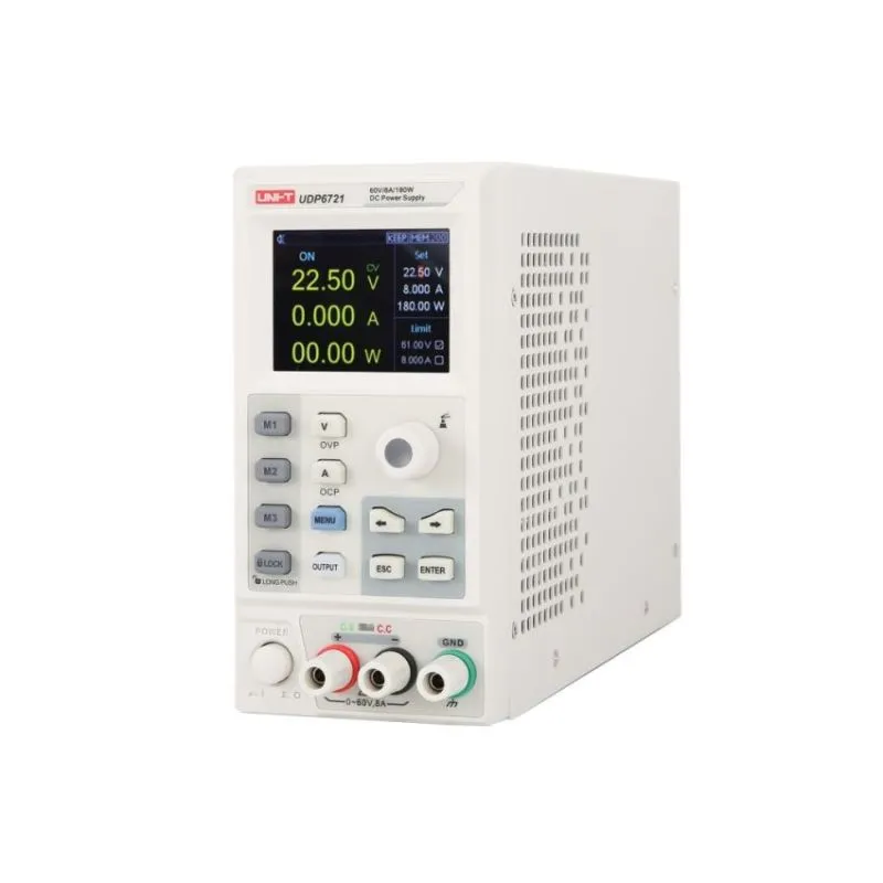 UNI-T UDP6721, Auto Range DC Power Supply ,60V/8A - 180W &ndash; Programmable Single-Channel Laboratory Power Supply