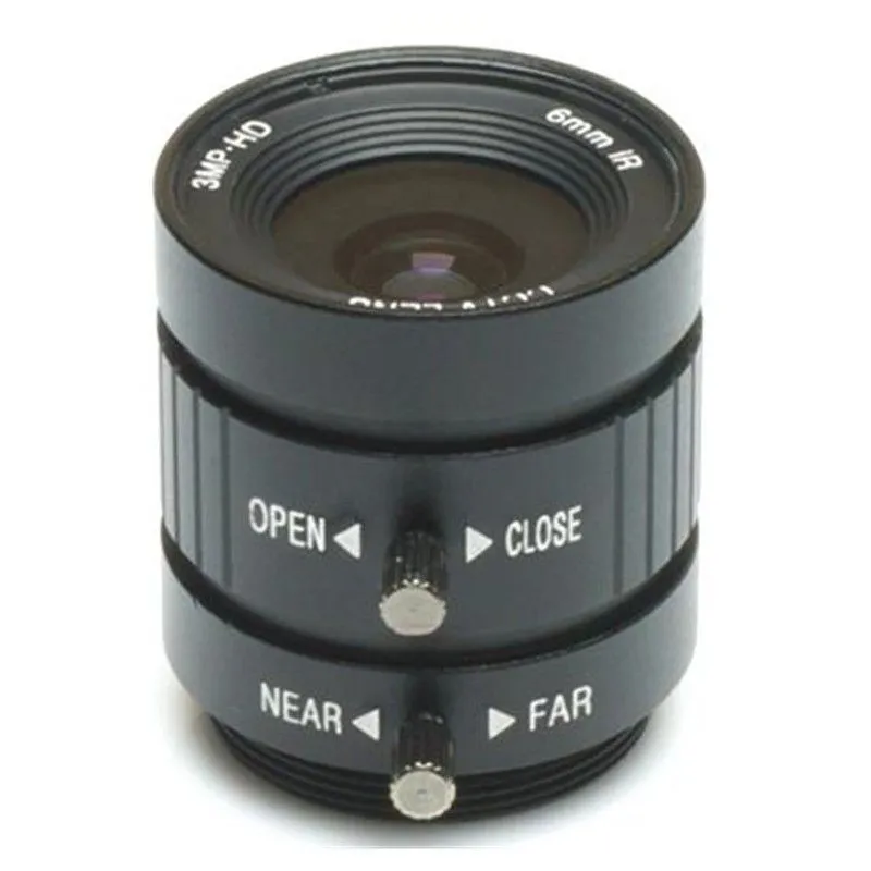 PT361060M3MP12,Camera Lens,3MP HD,6mm IR,Adjustable Aperture for Raspberry Pi Projects