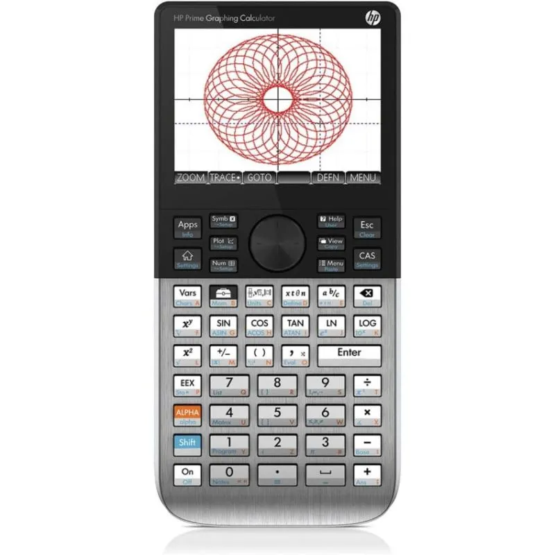 HP Prime Graphing Calculator Touchscreen CAS High-Resolution Display Rechargeable Battery