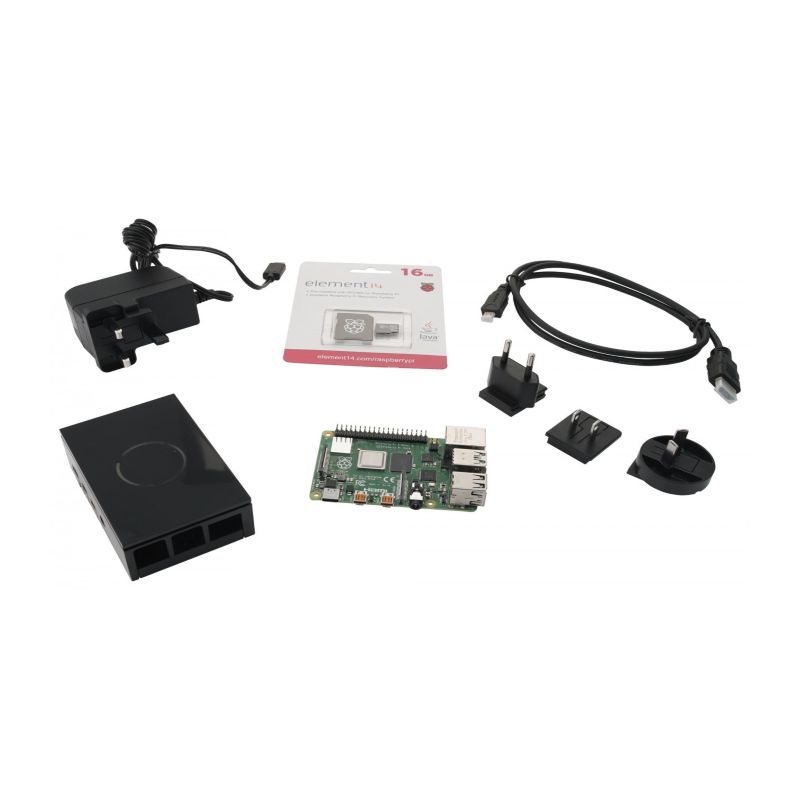 Multicomp Starter Kit 4GB Black For Raspberry Pi 4