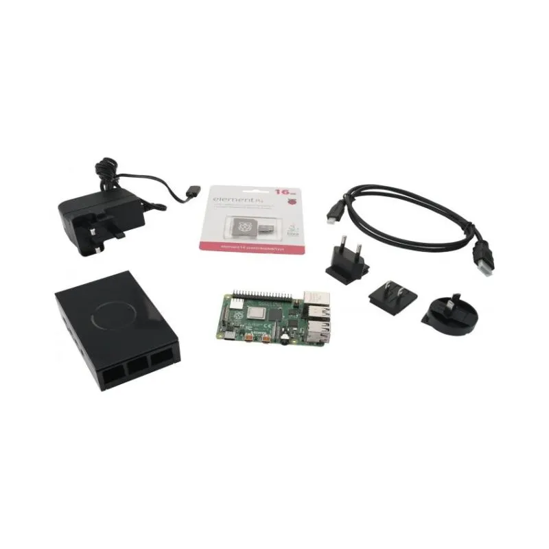 Multicomp Starter Kit 4GB Black For Raspberry Pi 4