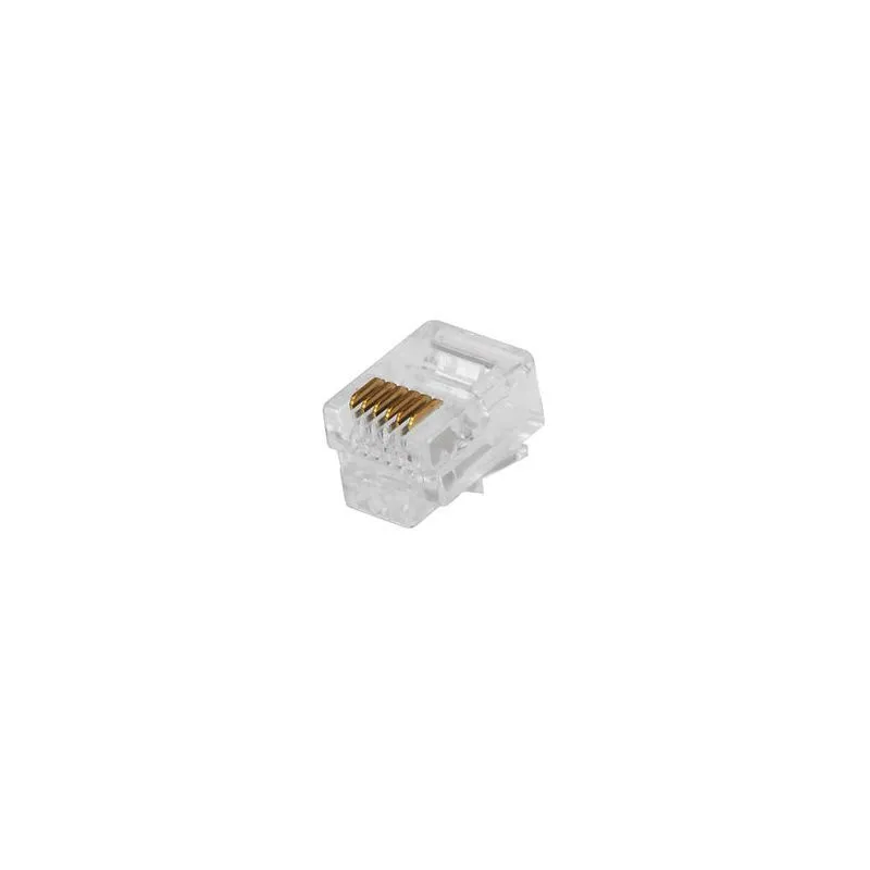 Crystal Head Connector, 6P6C, RJ12 