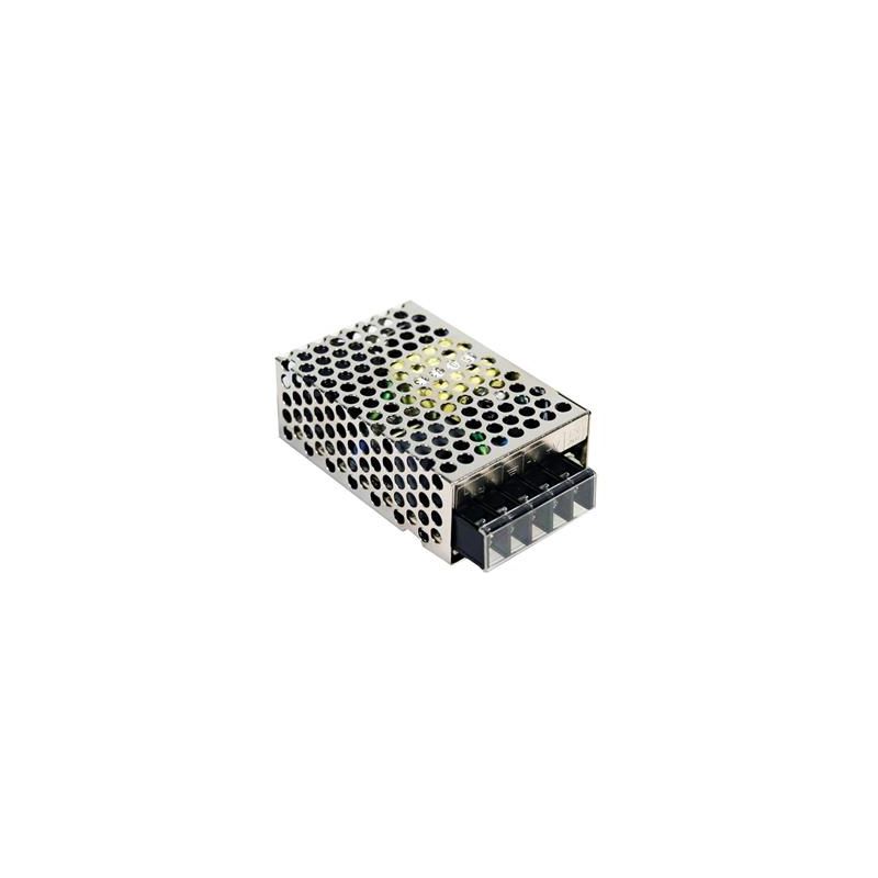 RS-25-15 25.5W AC-DC Single Output Enclosed power supply; Output 15VDC Single Output at 1.7A; free air convection