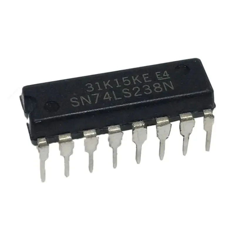 74LS238, 3-to-8 Line Decoder/Demultiplexer, DIP-16