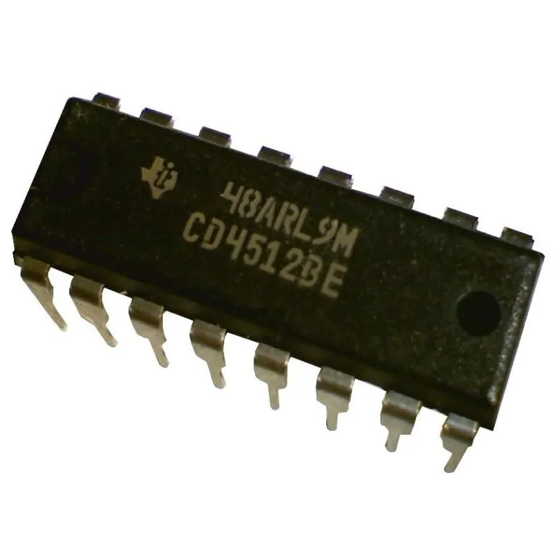 CD4512BE, 8-Channel Data Selector/Multiplexer, DIP-16
