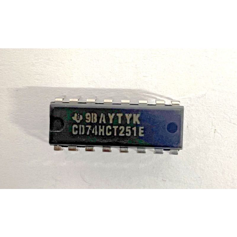 CD74HCT251E,8-Input Multiplexer, Three-State Outputs,PDIP-16