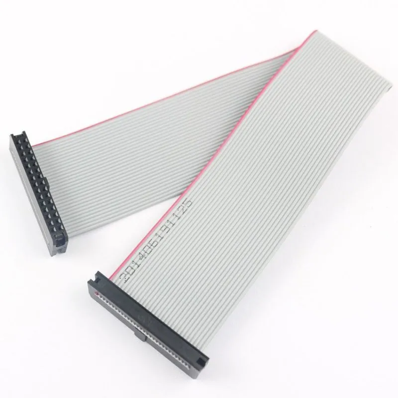 30-Pin Ribbon Cable with IDC Connectors -1M , Flexible Flat Gray Cable for PCB and DIY Electronics