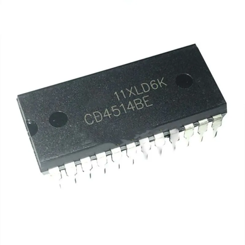CD4514BE,4-to-16 Line Decoder,Demultiplexer with Latches,DIP-24