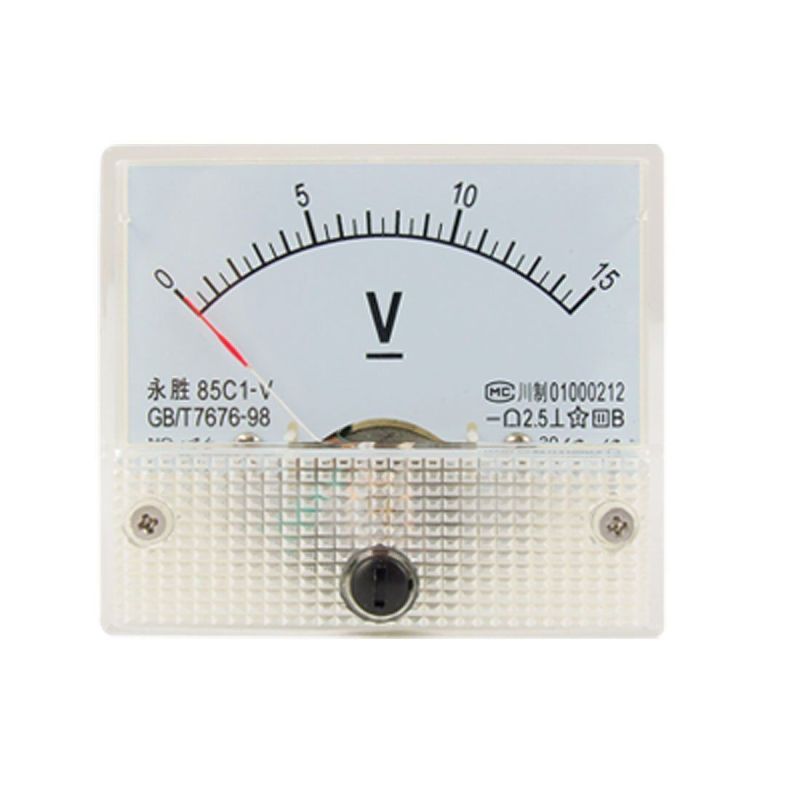 85C1-V,Analog Voltmeter,15V,High Precision