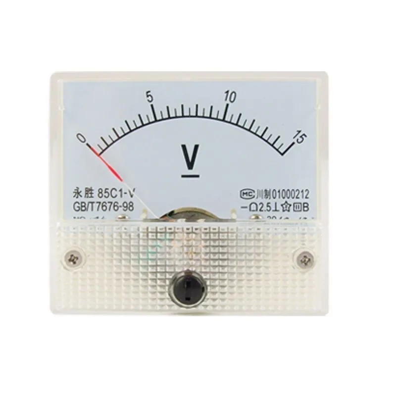 85C1-V,Analog Voltmeter,15V,High Precision