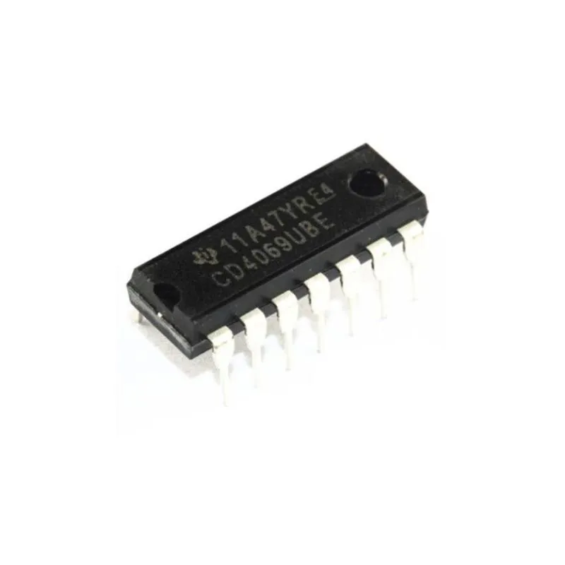 CD4069uBE ,Hex Inverter, 18V Max Supply Voltage - DIP-14