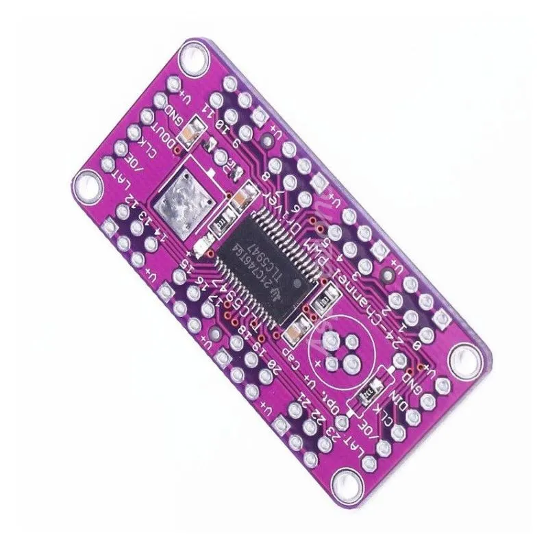 TLC5947 24-CHANNEL PWM LED DRIVER MODULE WITH INTERNAL OSCILLATOR