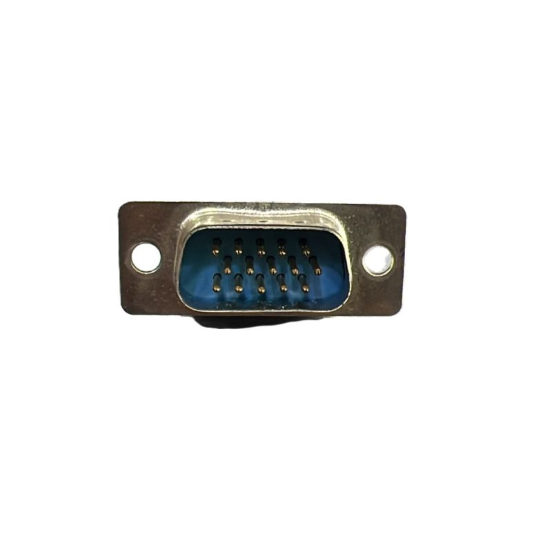 DB15 Male Connector Solder Type 15-Pin D-Sub Right Angle Mount