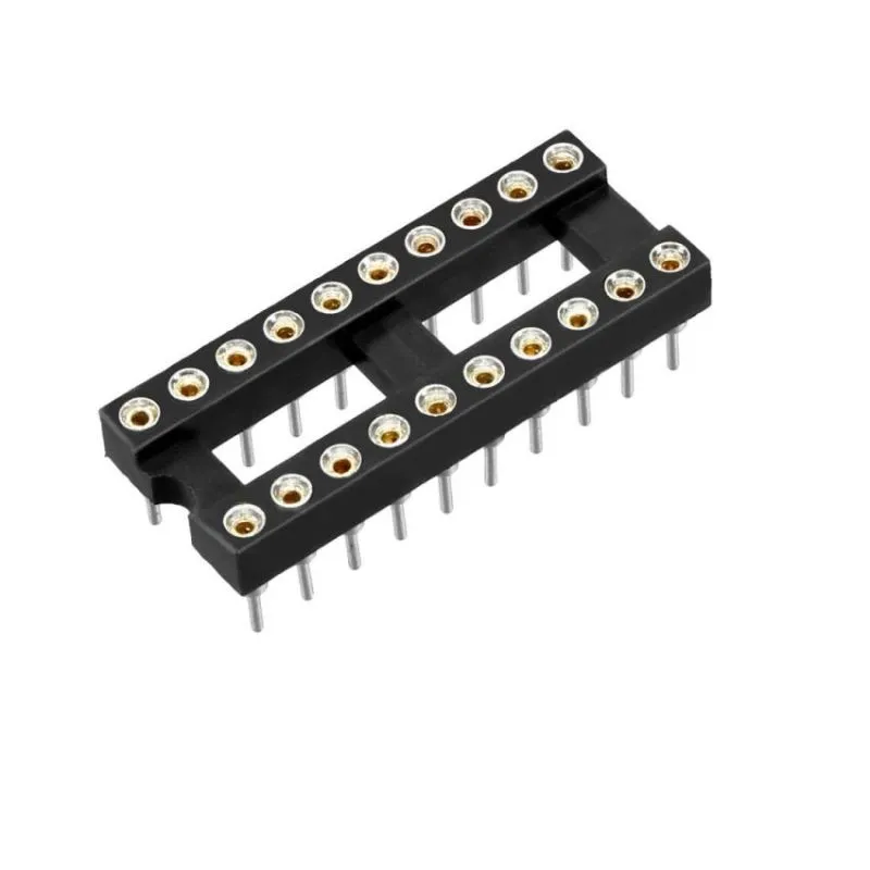 IC SOCKET 20PIN Dual In Line DIP Type Tin Plated Contacts Through Hole Mounting