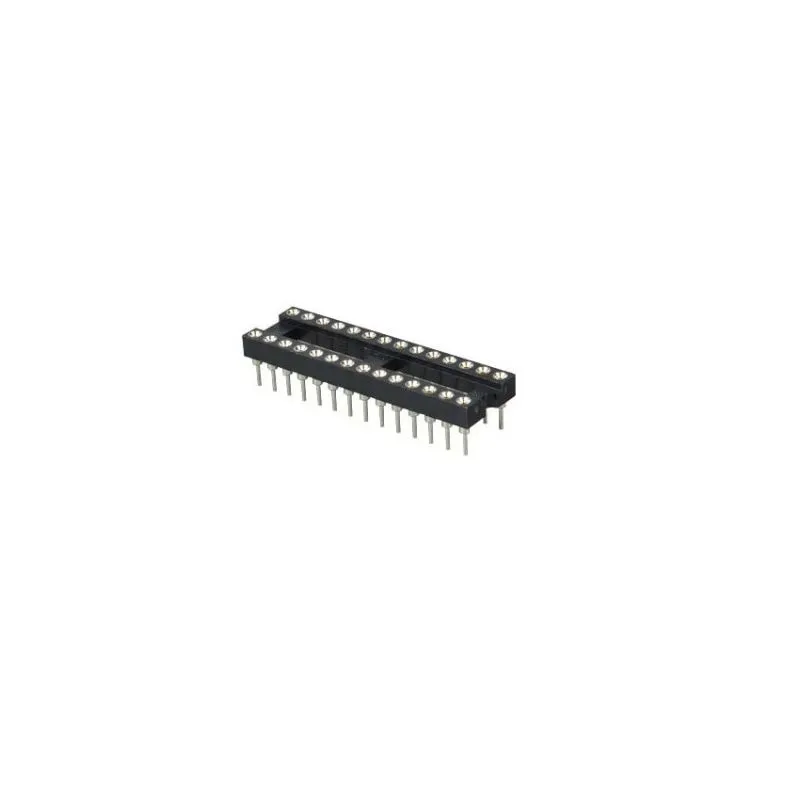 IC SOCKET 28PIN DIP Type Dual Inline Through Hole 2.54mm Tin Plated Contacts