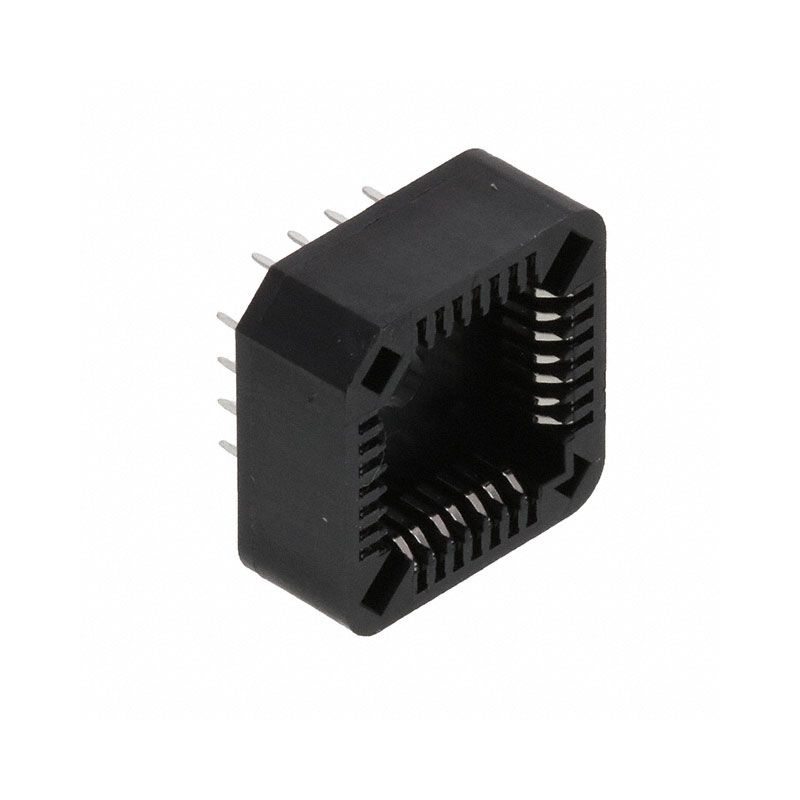 28-Pin PLCC Socket – Surface Mount (SMT) or Through-Hole (TH) IC Adapter for Plastic Leaded Chip Carriers, High-Reliability J-Lead Interface