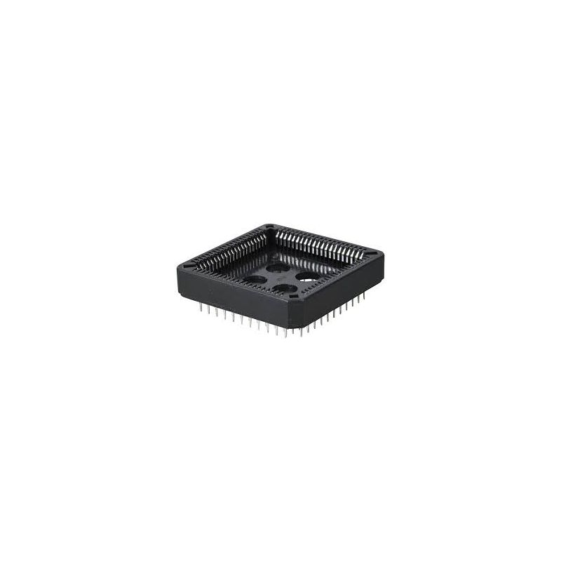 80-Pin PLCC Socket – High-Density Surface Mount (SMT) or Through-Hole (TH) IC Adapter, J-Lead Reliable Interface for High-Pin Count Devices