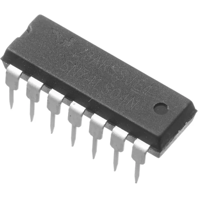 SN74LS04N Hex Inverter IC – Low Power Schottky Logic 6 Channel NOT Gate 14 Pin DIP Package