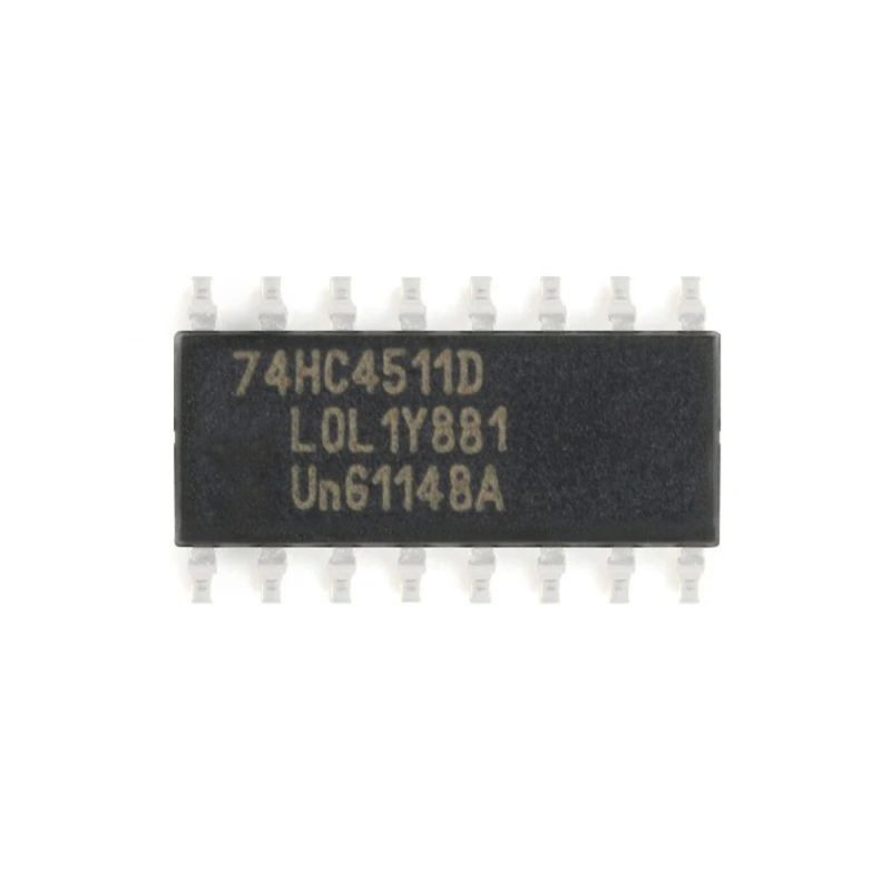 74HC4511D, BCD-to-7 Segment Latch,Decoder,Driver, SOIC-16