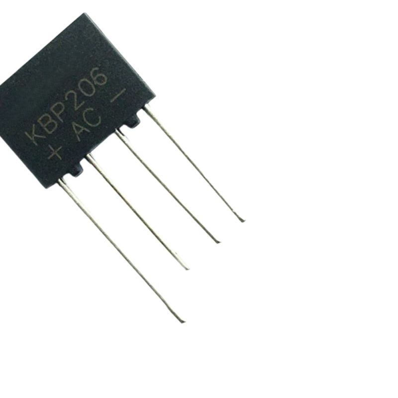 KBP206, Single-Phase Bridge Rectifier, KBP Package