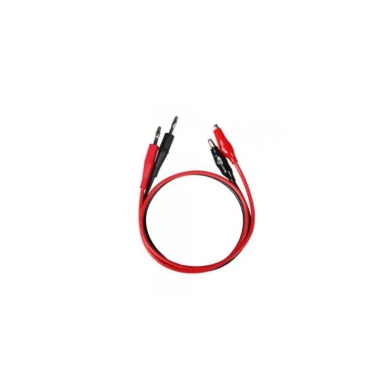 SPD‑Cable‑2 Alligator Clip to U‑Type Test Leads 600 mm Pair Red and Black