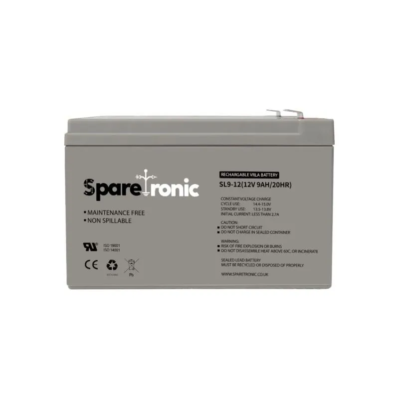 SL9-12 - Sparetronics, 9Ah, 12V, Lead-Acid Battery