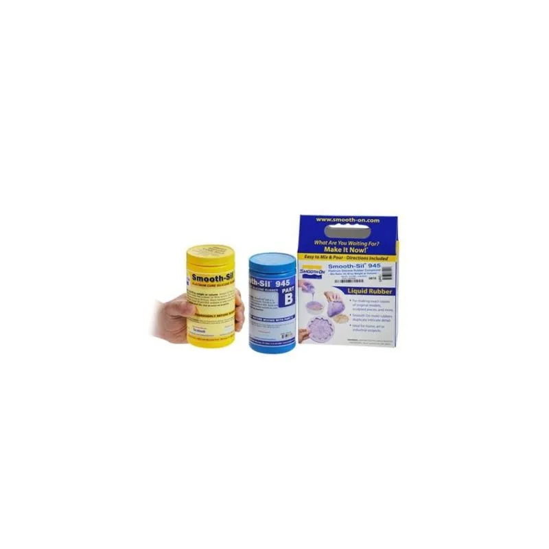 Smooth-Sil 945 -Trial Kit Packing 0.90Kgs Kit (1 Quart A (0.45Kgs) +1 Part B (0.45Kgs)) Mix Ratio 1A 1B by Volume Colour Purple Pot life 25mins Hardness 45A