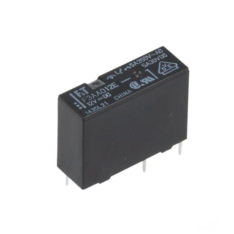 Fujitsu FTR-F3AA012E Slim Power Relay, SPST-NO, 12VDC Coil, 5A, PCB Mount
