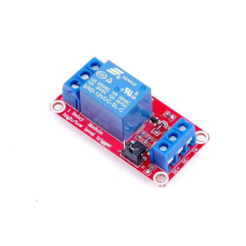 JQC-3FF-S-Z, 1-Channel Relay Module, 12VDC, High/Low Level Trigger