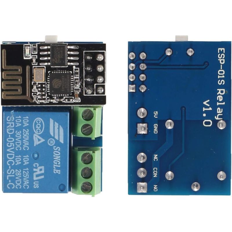 ESP8266 ESP-01/01S 1-Channel Wi-Fi Relay Module, 5V DC, 10A​