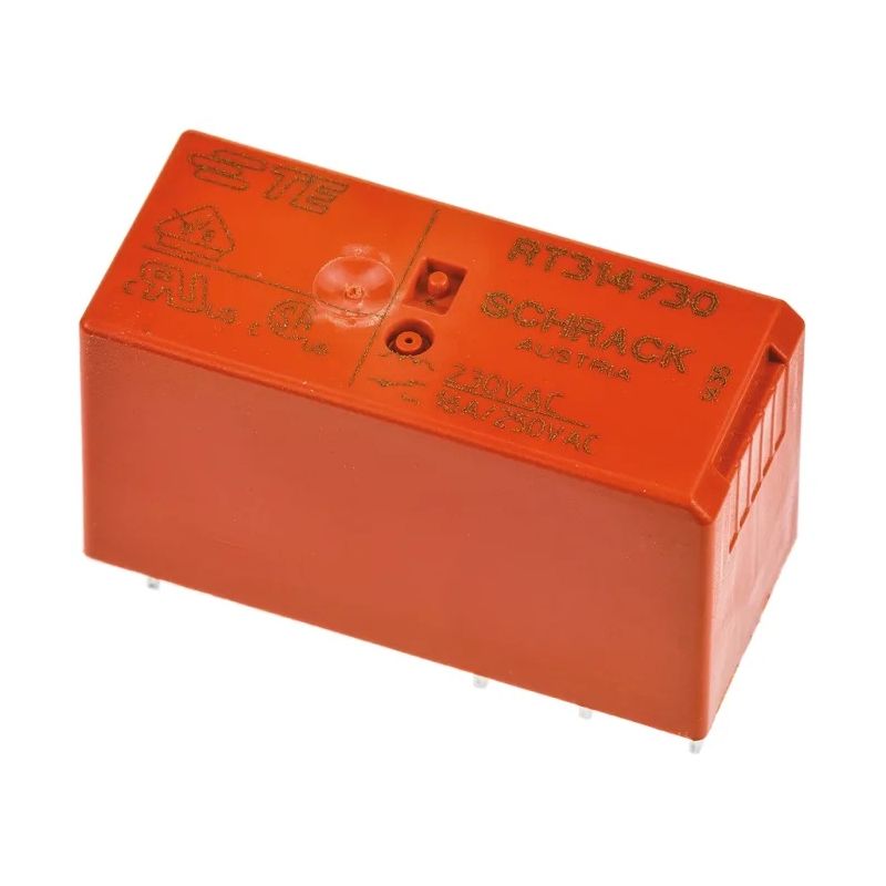  RT314730, Power PCB Relay Schrack RT1 Series,230VAC,16A,SPDT