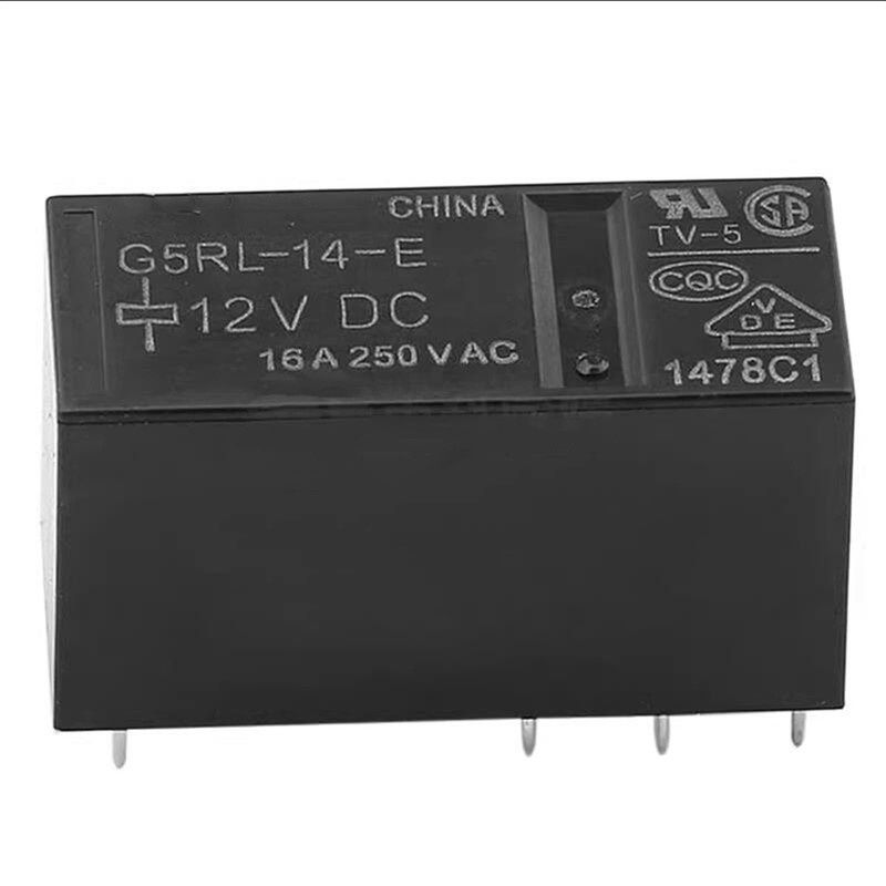 Omron G5RL‑14‑E DC12 General-Purpose SPDT Power Relay, 12 VDC Coil, 16 A Contacts