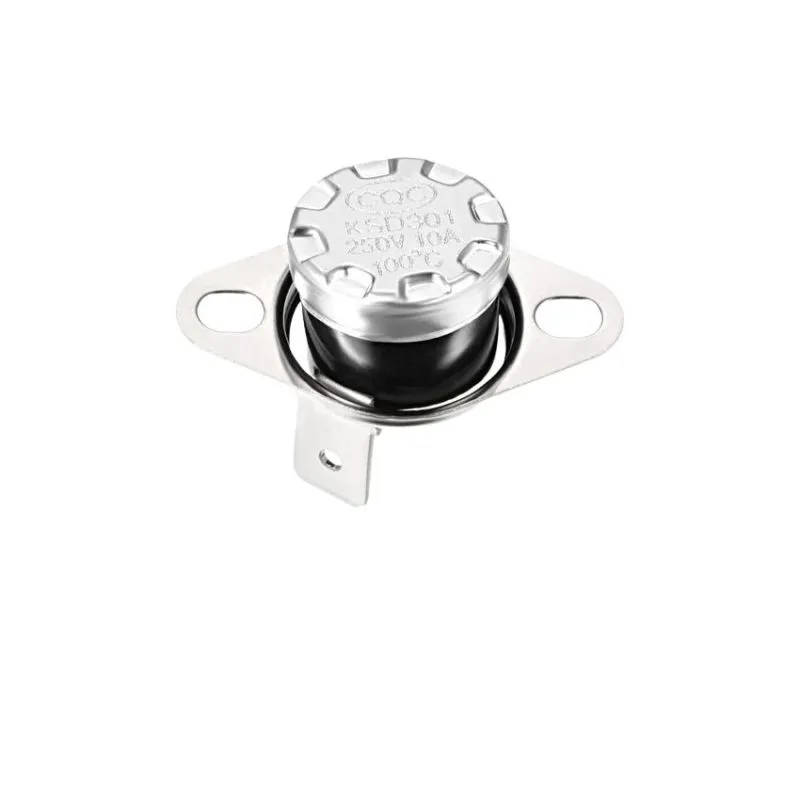 KSD301, 100°C Bimetal Thermostat Switch, Surface Mount Package