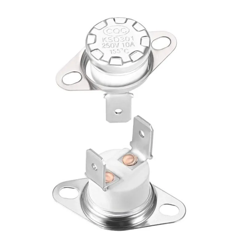 KSD301, 155°C Bimetal Thermostat Switch, Surface Mount Package