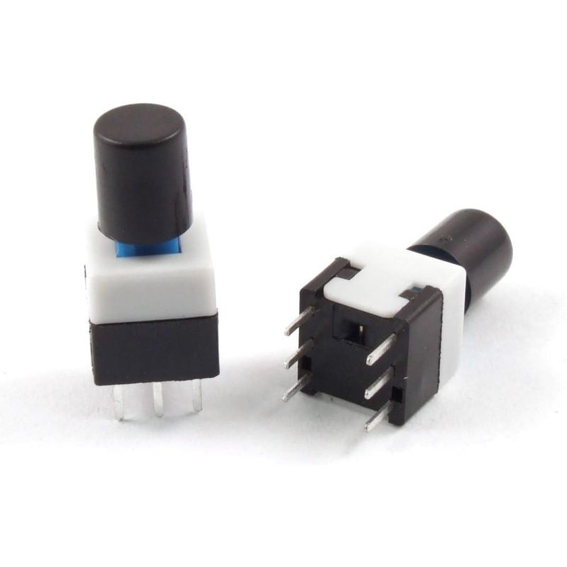6PIN-BLK-TACSW, Illuminated Tactile Switch, Through-Hole Package