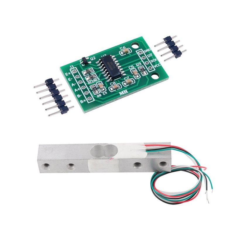 HX711-20KG, Load Cell Amplifier with 20Kg Weighing Sensor, Module Set