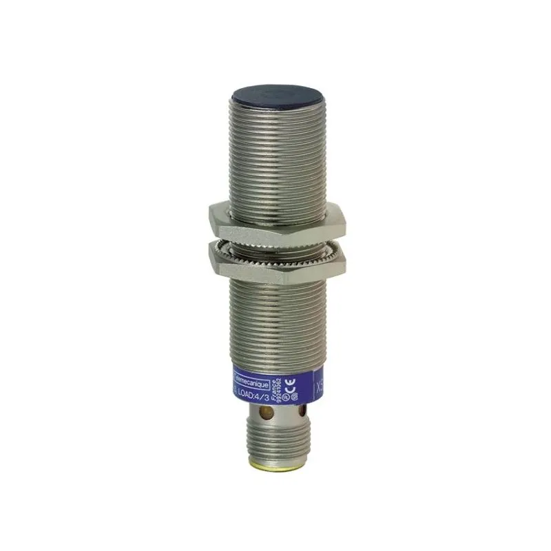 XS1 M18 ,Inductive Proximity Sensor – M18, 72mm Length, Brass, 5mm Sensing Distance, 12–24V DC, M12 Connector