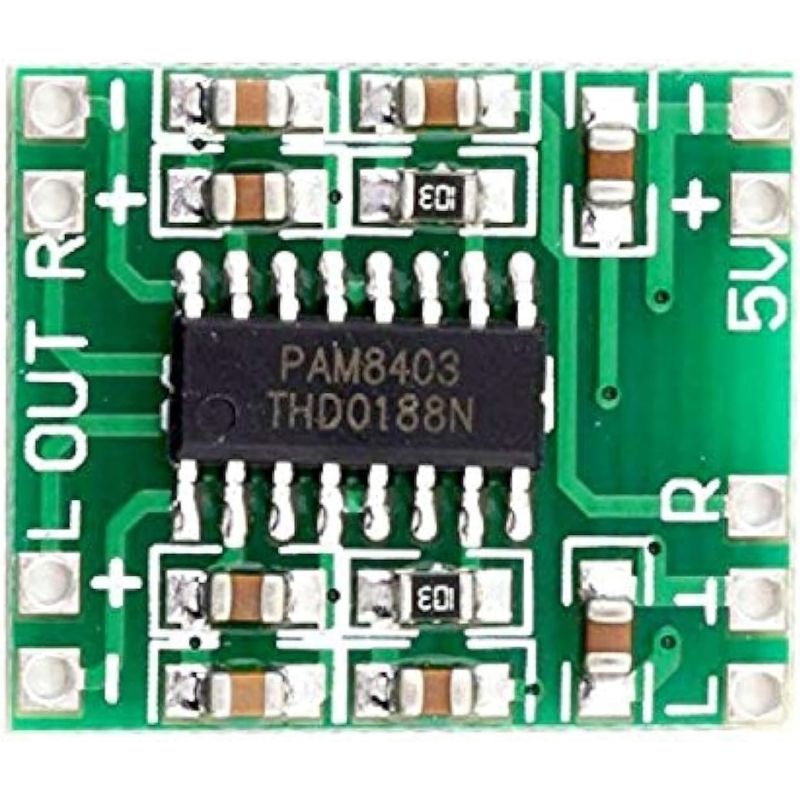 PAM8403, Audio Amplifier Module Board 2x3W, DIP
