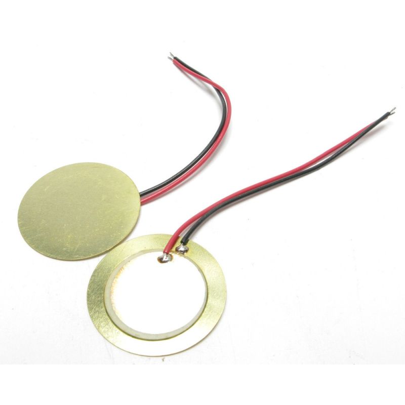 22 mm Piezo Disc Element, Passive Buzzer Plate, Acoustic Sensor Transducer