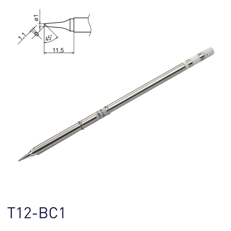 T12-BC1,Soldering Tip Shape-1BC for FM-2025, FM-2027, FM-2028, FX-9501