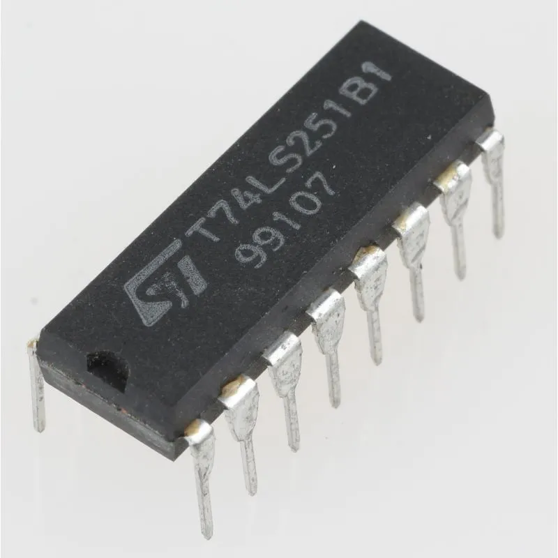 T74LS251B1, 8-Input Multiplexer, 3-State Output, DIP-16