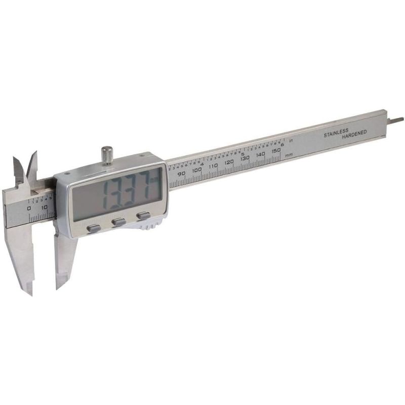 D03196, 6" Digital Caliper, Stainless Steel